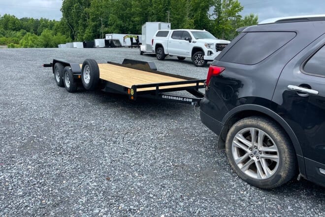 Trailer parked outdoors, representing peer-to-peer trailer rentals from Neighbors Trailer